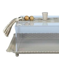 صناديق ضيافة فاخرة بأغطية شفافة