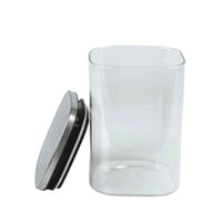 حافظة تخزين شفافة- بغطاء معدني محكم