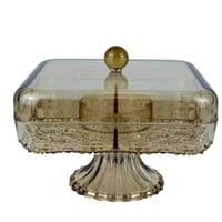 طبق مكسرات بغطاء