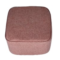 مقعد دائري مبطن بأرجل خشبية