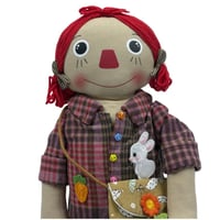 دمية قماشية بتصميم مزارع الأرنب