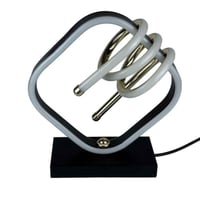 مصباح طاولة "Spiral Noir" LED بتصميم لولبي وقاعدة...