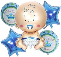 بالونات فويل المميزة للمولود تصميم أنيق وألوان ناع...
