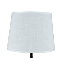 مصباح طاولة بتصميم عصري بقاعدة خشبية هندسية وغطاء...