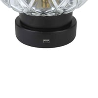 تقديم مضيء كريستالي للتمر والمكسرات