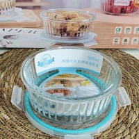 طقم حافظات طعام زجاجية فاخرة