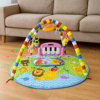 حصيرة ألعاب أطفال موسيقية مع بيانو وألعاب معلقة