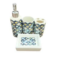 طقم إكسسوارات حمام فاخر من 4 قطع