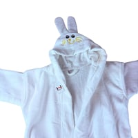 روب أطفال بقبعة شكل أرنب