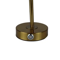 مصباح طاولة بتصميم كلاسيكي وغطاء منقوش