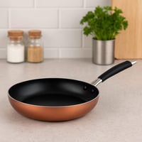 مقلاة نحاسية غير لاصقة بمقبض مريح -26سم