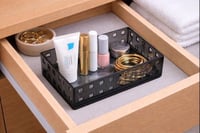 منظم تخزين اكريليك بفتحات مربعة تصميم عصري