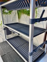 رف تجفيف الأطباق بطابقين