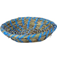 صحون تقديم قش ملونة يدوية