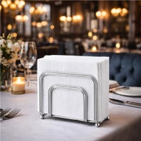 حامل مناديل طاولة ستيل بتصميم عصري فاخر