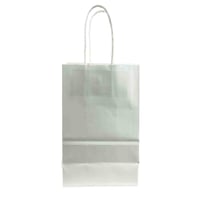 أكياس تسوق ورقية ملونة بمقابض ملتوية