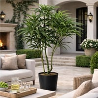 شجره طاووس صناعية فاخرة باوراق خضراء كثيفة