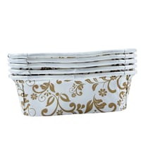 أكواب ورقية للخبز بشكل قلب مزخرف