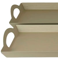 طقم صواني تقديم - قطعتين