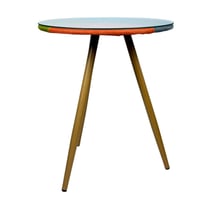 طقم طاولة مع 3 كراسي ملونة