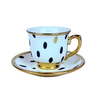 طقم اكواب مزخرفة ـ 6 اكواب مع سيسر