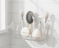 منظم أدوات التجميل الأكريليك الشفاف (مودرن)