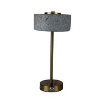 مصباح طاولة ذهبي بظل عصري