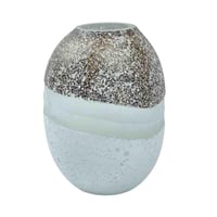 مزهرية سيراميك بيضاوية بتدرجات طبيعية