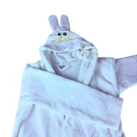 روب أطفال بقبعة شكل أرنب