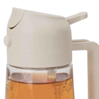 موزع زيت وخل زجاجي 2 في 1 مع فوهة صب سهلة