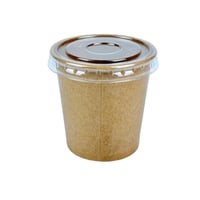 أكواب ورقية بغطاء شفاف – كرافت 25 كوب