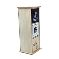 خزانة أدراج خشبية صغيرة – 3 أدوار بتصميم القهوة