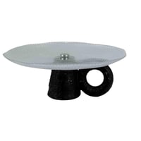 صينية تقديم ديكورية بقاعدة سيراميكية وتصميم فني عص...