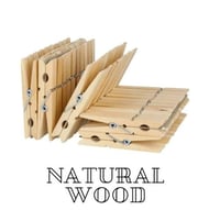 مشابك غسيل خشبية – 24 قطعة