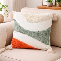 وسادة- خداديات ملمس فاخر بخطوط بارزة