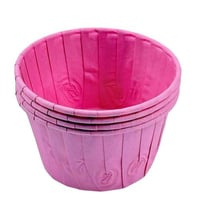 أطباق ورقية وردية للتقديم