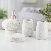 طقم اكسسوارات حمام مكون من 4 قطع