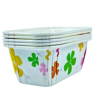 علب ورقية مستطيلة مزخرفة بالزهور