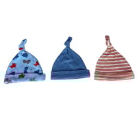 طقم قبعات أطفال حديثي الولادة – 3 قطع قطنية ناعمة...