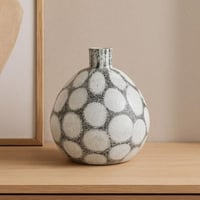 مزهرية زجاجية بتصميم منقط - لمسة فنية عصرية لديكور...