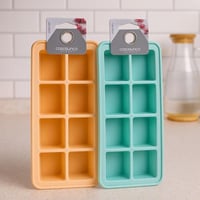 قالب ثلج سيليكون صغير بغطاء محكم – 6 فتحات