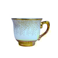 طقم اكواب مزخرفة ـ 6 اكواب مع سيسر