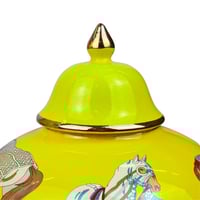 طقم فازات ديكور سيراميكية بطابع كلاسيكي ورسومات خي...