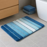 سجادة حمام مخططة فاخرة