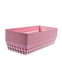 علب تقديم كيك وكب كيك مع أغطية – 10 قطع