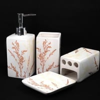 طقم إكسسوارات حمام فاخر من 4 قطع