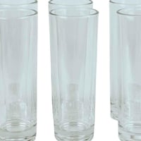 كوب عصير زجاجي شفاف طويل – طقم 6 قطع