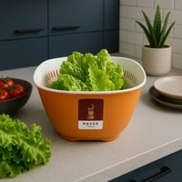 وعاء غسيل وتصفية مزدوج الطبقات