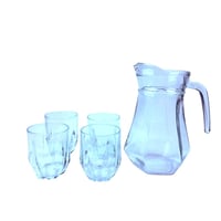 طقم إبريق وكاسات زجاج