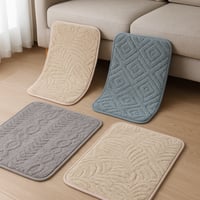 دعاسة أرضية قطنية فاخرة بنقوش بارزة